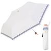Folding Sailor Border Mini 2444OF [Nifty Colors] Umbrella, Sun-blocking 55, Off-White,