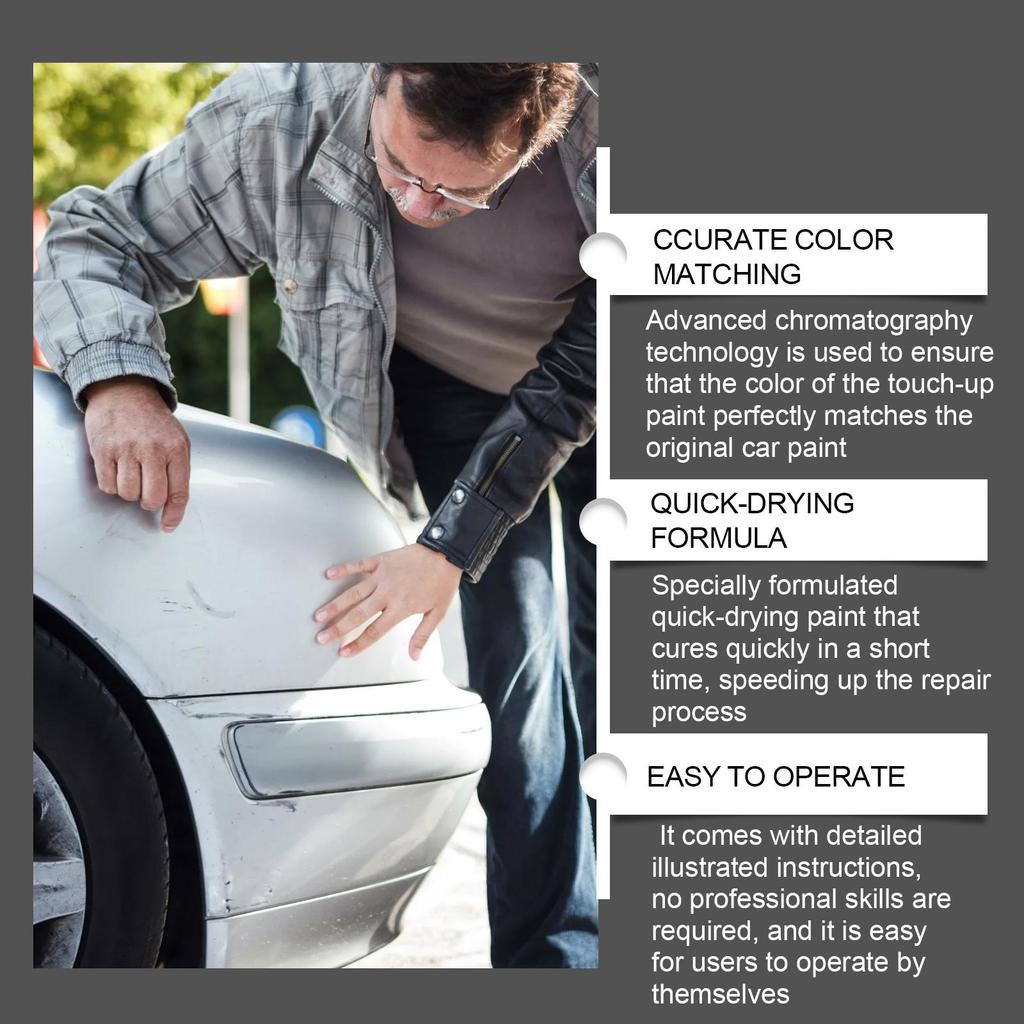 15 мл Автомобильная белая краска для ремонта Автомобильная самоокраска Краска для ремонта царапин Перламутрово-белый Автомобильный специализированный