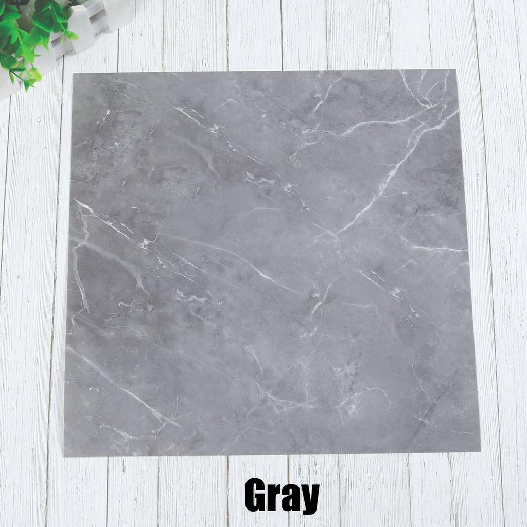 30cmX30cm Self Adhesive Durable Waterproof Marble Floor Sticker Stone Effect Floor Wall Stickers Dining Room Bathroom DIY Kitchen Decor