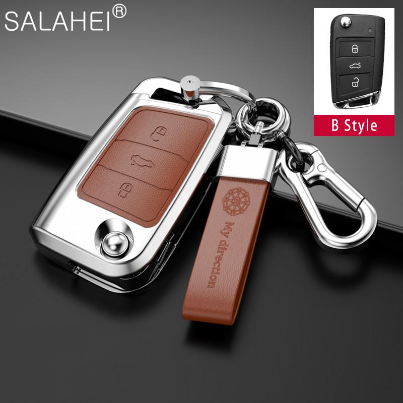 Чехол для автомобильного ключа для Volkswagen Bora Polo Tiguan Jetta Passat Golf 7 MK7 Tiguan MK2 для Skoda Octavia A7 SEAT Ateca Leon FR 2 Ibiza