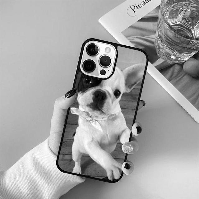 Cute Puppy French Bulldog dog Phone Case Cover For iPhone 17 Air 15 16 Pro Max 14 13 12 11 Pro Max Plus Coque