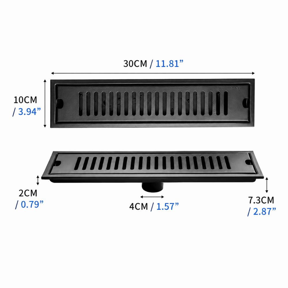 Rectangular Floor Drain 304 Stainless Steel Shower Drain Modern Linear Shower Drain Pool Area