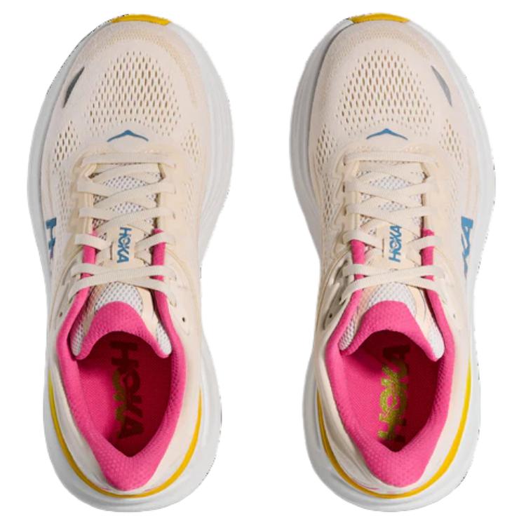 HOKA One One Кроссовки для бега Bondi 9, дышащие, женские, бежевые, ширина D, 1162014-ALBST