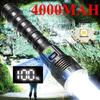 4000mAh Most Powerful Led Flashlight 250M High Power LED Flashlight Outdoor Ultra Bright LED Torch Tactical Lantern