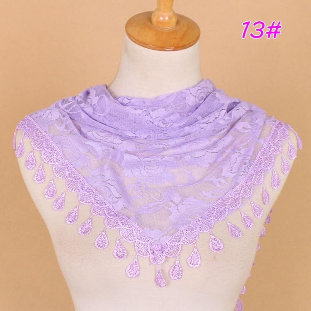 Polyester Triangle Veil Scarf Women Church Prayer Headband Fashion Turban