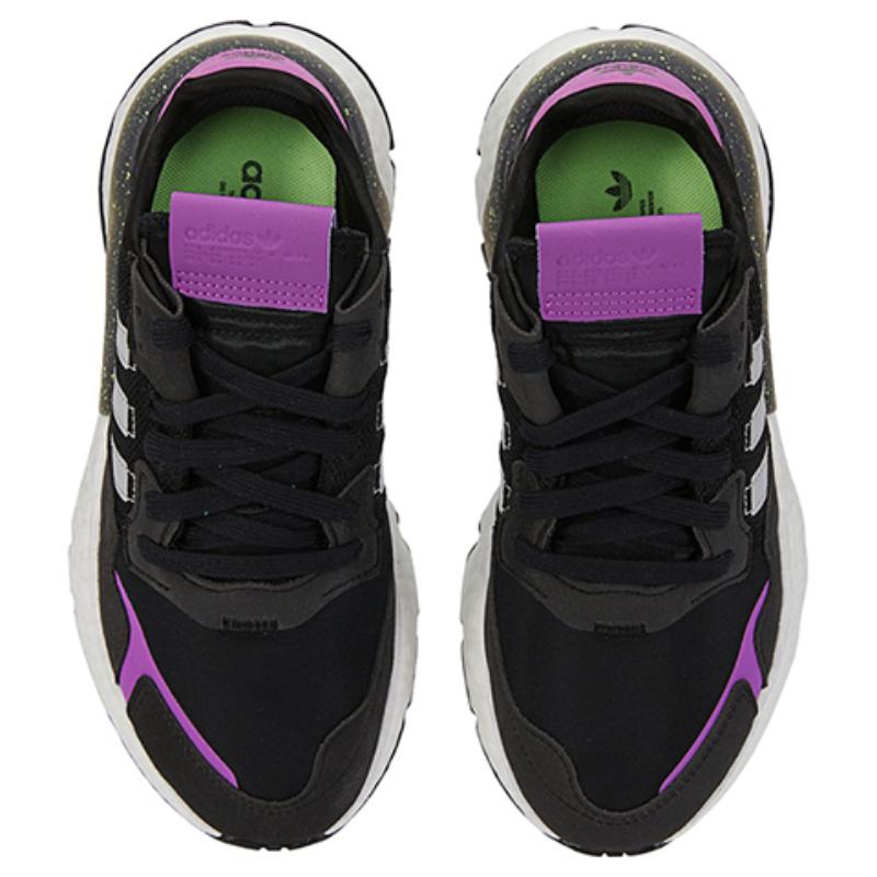 Adidas Оригинальные кроссовки Nite Jogger 'Black Purple' женские FX6903