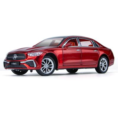 1/24 Benz C-Class C260L литая модель автомобиля игрушечные машинки из металла модель автомобиля с высокой имитацией звука и света коллекция детские подарки