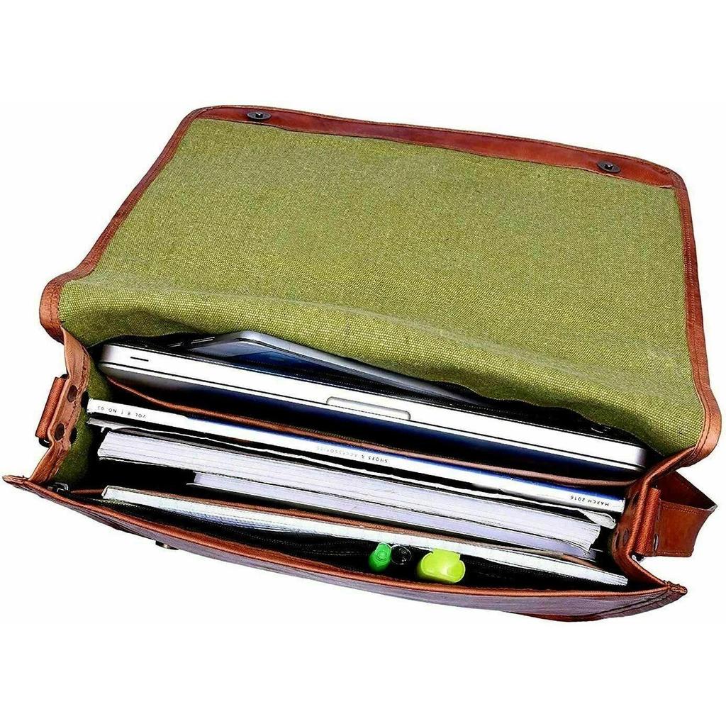 Кожаная Винтажная Сумка-мессенджер для ноутбука Ручной работы Портфель Сумка-сатчел Мужская Ручной работы