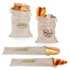 Linen Bread Bag Reusable Bags For Bread Drawstring Bags Homemade Artisan Bread Storage Bag Baguette Bag Food Storage Containers