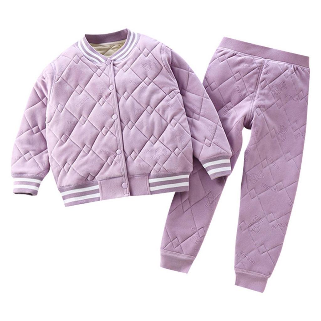 Детский артефакт школьной формы Осень-Зима Трехслойная стеганая хлопковая куртка для мальчиков с толстой велюровой подкладкой и хлопковая куртка для девочек