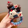 Cute Puppy Denim Hair Rope Versatile Decorative Headwear Student Tie Ponytail Headband Hair Accessories