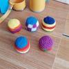 Colorful Crochet Footbag Sack Balls Soft Textured Beanbags for Kids Hand-Eye Coordination Outdoor Group Games Party Favors Kindergarten Sports