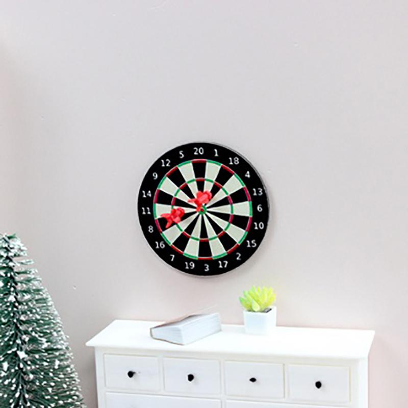 1 Набор Миниатюрный Кукольный Дом Дартс Дартс Игровой Набор Играть Кукольный Дом Миниатюры Аксессуары Домашний Декор Игрушка Игра Притворство