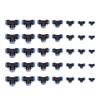 35Pcs OD 46810121416mm Air Hose Pneumatic 3 Way Tee Union Connector Quick Fittings