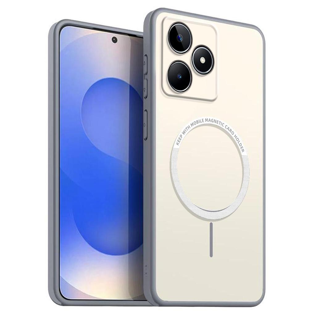 Матовый Полупрозрачный Магнитный Чехол для телефона realme C53, C51, Note 50 4G Мягкий ТПУ Чехол