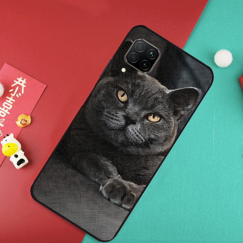 Чехол для телефона Huawei Nova Y91 Y61 Y60 Y70 Y90 Nova 9 SE 10 11i 8i 3i P20 P30 Pro P40 Lite с изображением британской короткошерстной кошки