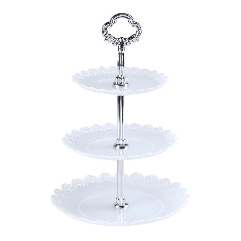Cake Stand European Afternoon Tea Fruit Snack 1/3 Tier Party Tray Plate Decor Shelf Cupcake Dessert Tablewar Wedding Dishes