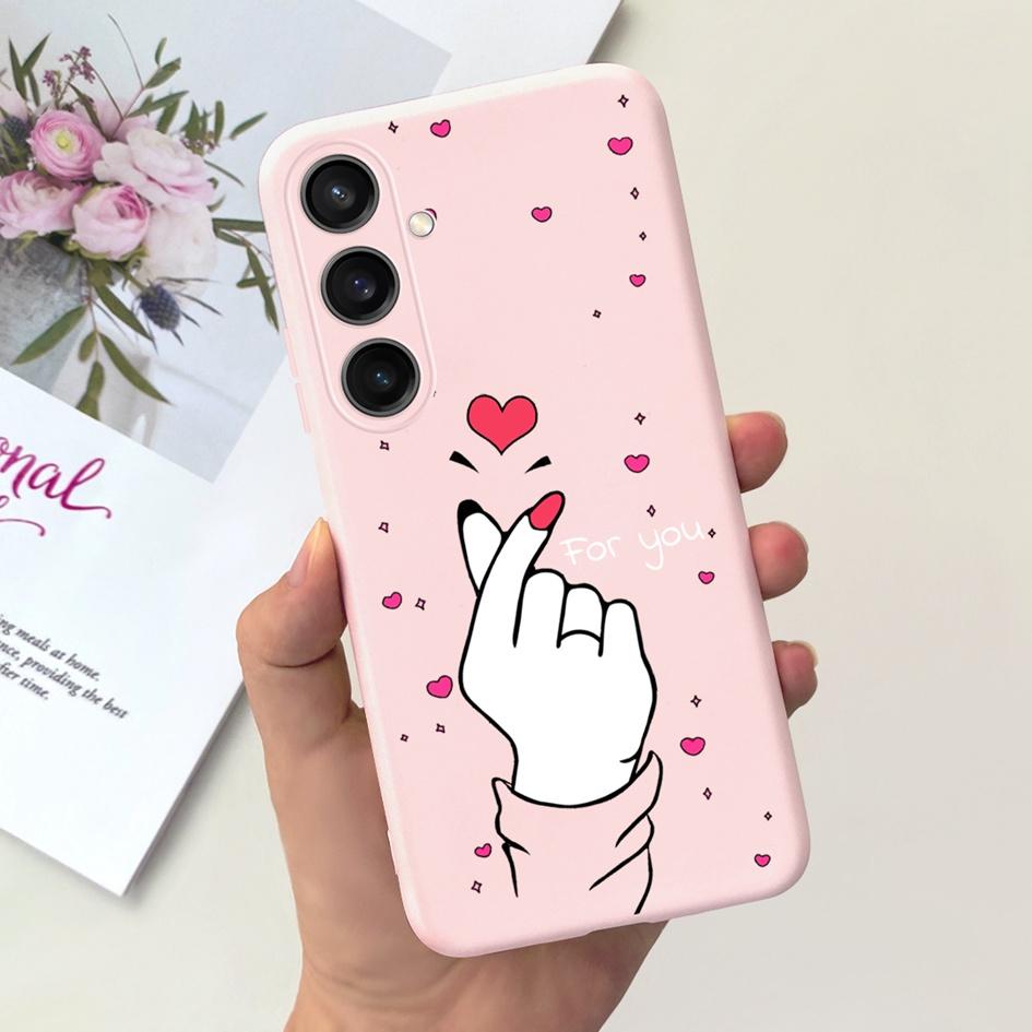 For Samsung A15 Case A05 A05S A25 4G Cover Cute Love Heart Butterfly Silicone Soft Fundas For Samsung Galaxy A15 SM-A155F Bumper