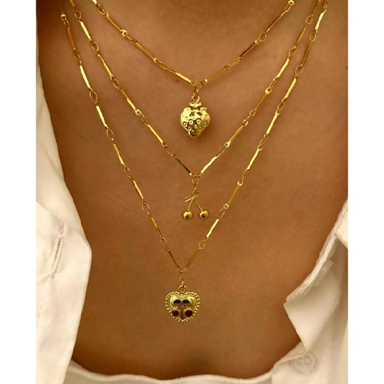 Stylish Pendant Necklace Adjustable Clavicle Chain Lightweight Chain Everyday Jewelry Gift for Girls Friend Family