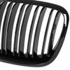 BMW X5 E70 06-13 grilles between the headlights (kidneys) left + right set BLACK GLOSSY DOUBLE BAR