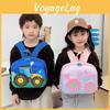 Engineering Cartoon Cute Car Rabbit Flower Pattern Children Hard Shell Backpack