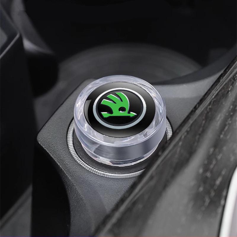 WMTY7 1pcs Car Cigarette Lighter Dust Cover Dustproof Cap Plug For Skoda Octavia A5 A7 A2 Rapid Fabia Superb Kodiaq Auto Accessories