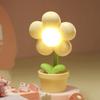 Mini Led Flower Night Light Cute Small Table Lamp Desktop Ornament Bedside Bedroom Ambient Lights Children Toy Kids Holiday Gift