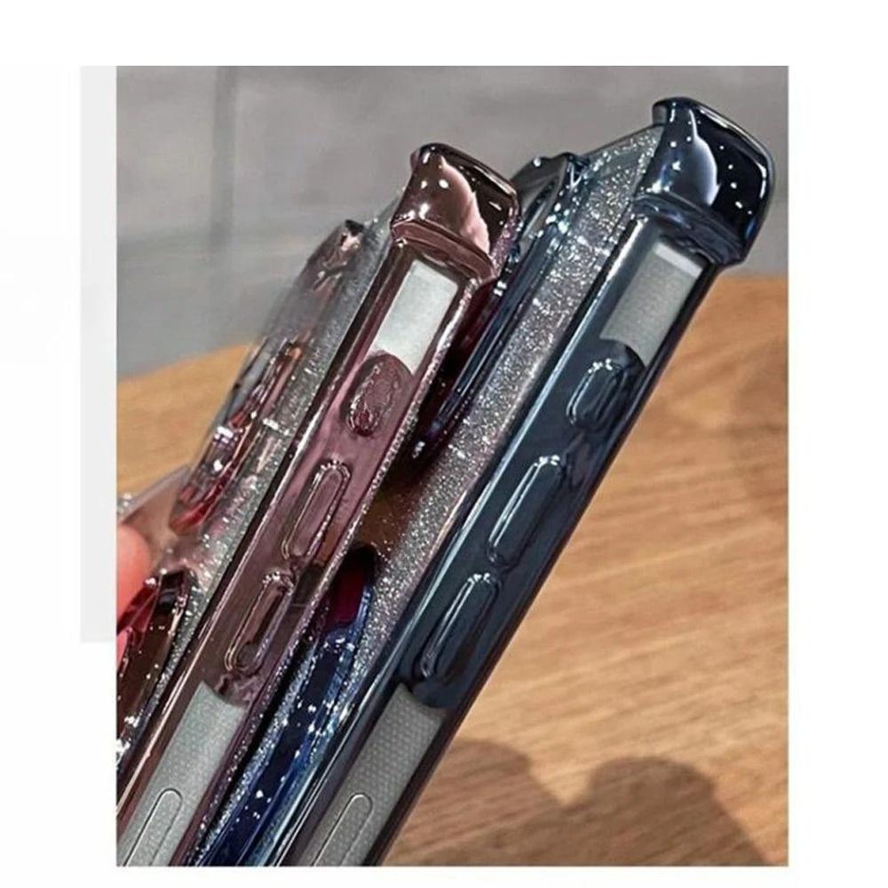 Phone Case For Infinix Note 30 40 50 Pro Smart 9 8 5 Hot 50S 50i 30i Bracket Mirror With Crystal Chain Shock-Absorbing Ahell