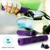 1 Pair Bicycle Handlebar Cover with Plugs Comfortable Shock Absorption Anti-Slip Rubber Bike Grips Right/Left Handlebar Grips for MTB Bike Scooters