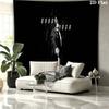 John Wick Art Wall tapestry, aesthetic printed fabric blanket, suitable for bedroom, living room, and home decor.