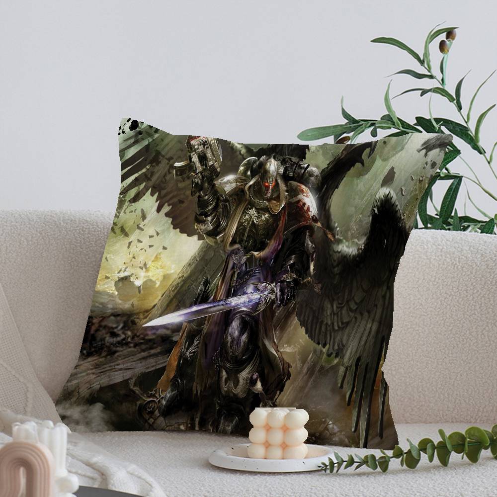 W-warha-mmers 40K Pillow Gift Home Office Decoration Bedroom Sofa Car Cushion Cover case 45x45