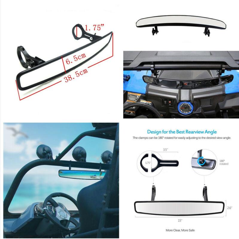 15" Широкое зеркало заднего вида UTV с 1,75" хомутом для блоков с КРУГЛОЙ ДУГОЙ БЕЗОПАСНОСТИ Polaris