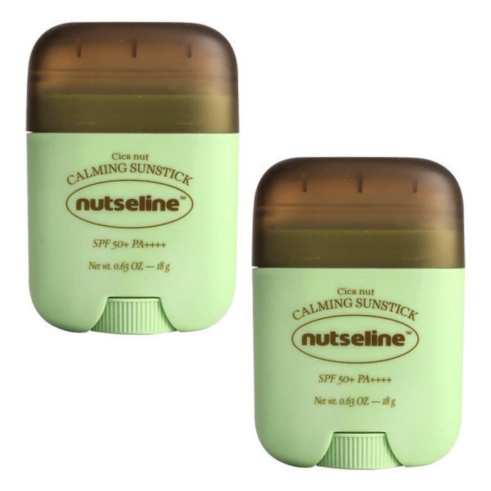 Cica Nut Успокаивающий солнцезащитный крем Cica Balm Sun Cream 18 г Охлаждающий солнцезащитный крем Отбеливание Улучшение морщин 2 шт