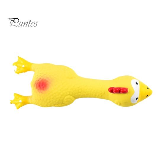 Латексная игрушка-курица для собак со звуком, избавляющая от скуки, игрушка для чистки зубов, молярная игрушка, устойчивая к укусам, забавная пищащая игрушка-курица для собак, жевательная игрушка