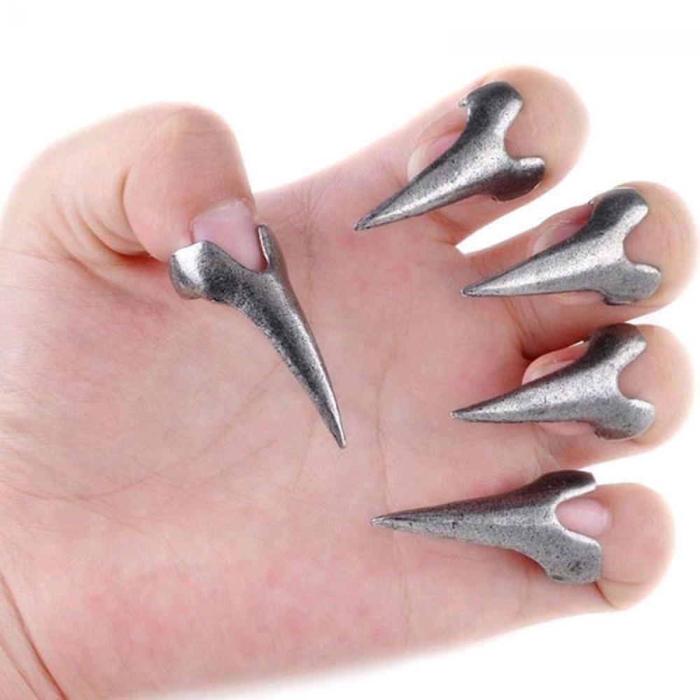 5pcs Punk Wholesale Talon Rock Spike Claw Gothic Rings Finger