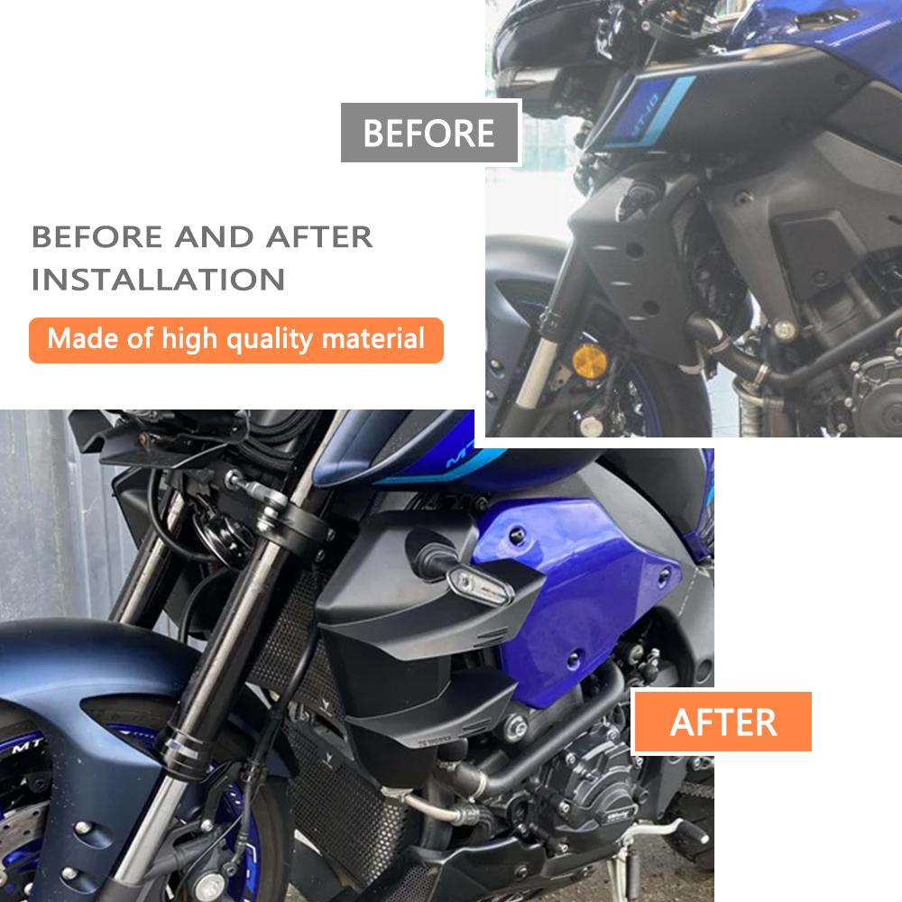 MT10 Motorcycle Downforce Naked Frontal Spoilers Winglet Aerodynamic Wing Side Spoiler Kit For MT-10 2026 2025 mt 10 2022-2024
