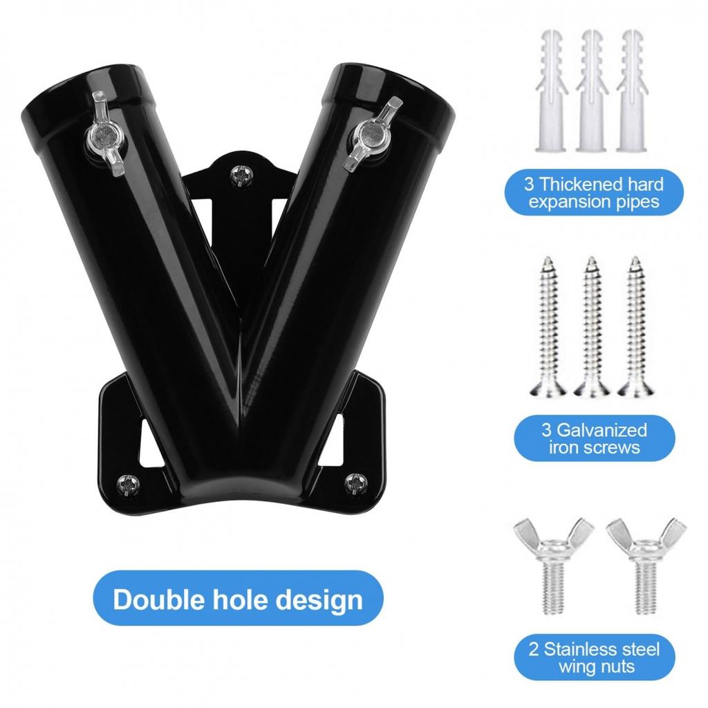 Конструкция против падения Двойной держатель флага V-образный кронштейн для флагштока