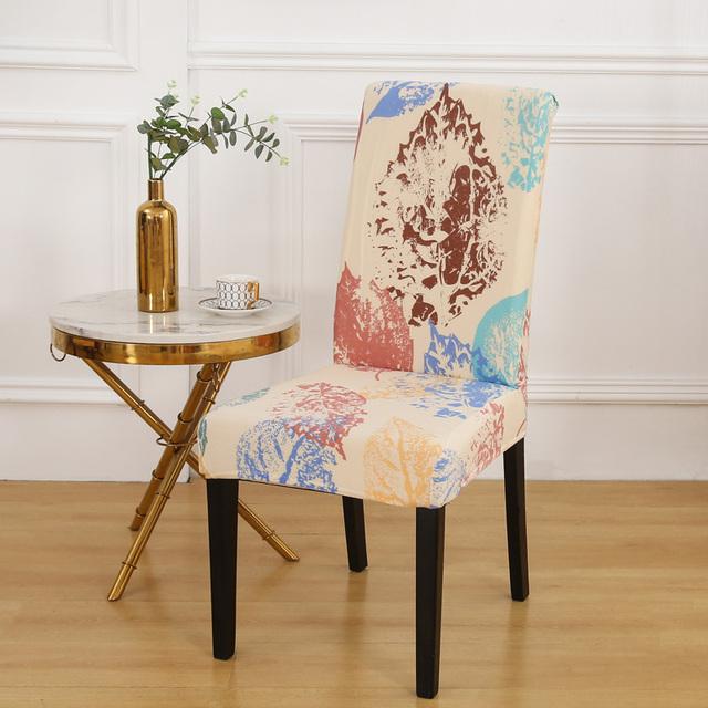Чехлы для стульев Nordic Stretch, чехлы для стульев для столовой, спандекс, эластичные чехлы для офисных сидений, для ресторанов, банкетов, отелей, домашнего декора