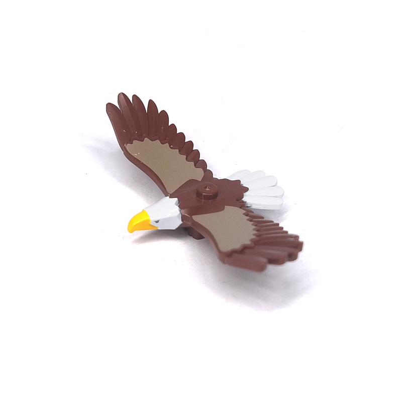 Детали для DIY с принтом животных: Коза, Чайка, Пингвин, Рыба, Овца - Совместимы с MOC Игрушками-конструкторами