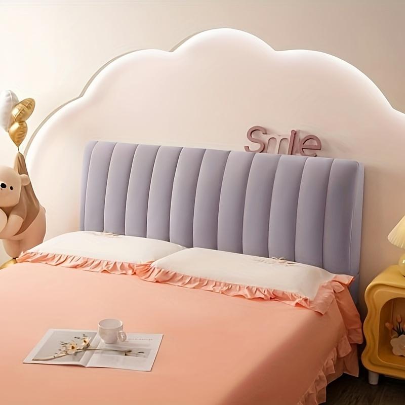 Высококачественный короткий плюшевый стеганый чехол на изголовье кровати, роскошный мягкий толстый бархатный чехол для изголовья кровати, универсальный защитный чехол для прикроватной тумбочки