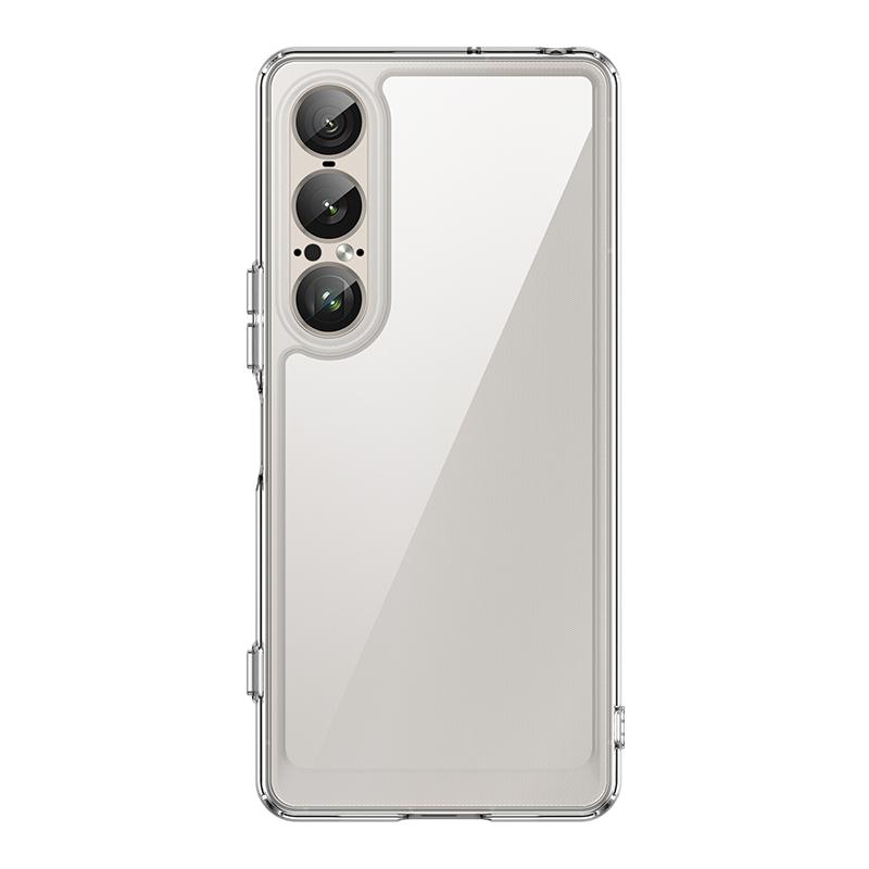 Для чехла Sony Xperia 1 VII Чехол Sony Xperia 1 VII Funda Противоударный Прозрачный ПК + ТПУ Силиконовый Чехол на Заднюю Панель Телефона Sony Xperia 1 VII
