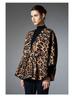 High-End Mid-Length Women's Leopard Print Shawl with Belt - European & American Autumn/Winter Collection