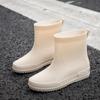 Women's Mid-Tube Lightweight Waterproof Rain Boots - European & American Fashion