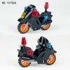 10706A Patrol Motorcycle Black Car Model Children's Building Blocks Toy City Police