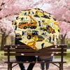 1PC construction workers construction vehicles Umbrella-8-Rib Reinforced Portable Folding Travel Suitable for All Seasons