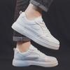 Casual Breathable Men's Shoes New Spring and Summer White Shoes Lightweight Soft Sole Lace-up Four Seasons Shoes Trendy Skateboard Shoes