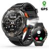 SACSDING 1,43-дюймовые AMOLED Смарт-часы Беспроводной вызов GPS-позиционирование Компас Светодиодный фонарик 530 мАч Большая батарея Спорт на открытом воздухе Трекер здоровья Смарт-часы