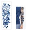 1 Sheet Waterproof But Removable Semi Permanent Herb Tattoo Full Arm Tiger Lion Flower Tattoos for Men And Women