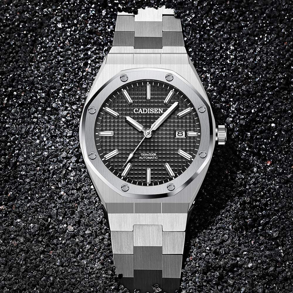 Сделано в MIYOTA8215 Royal German Retro Водонепроницаемый до 10 Корпус Водонепроницаемый Шестигранный Корпус Нержавеющая Сталь Сапфир Совершеннолетие Подарок C8193