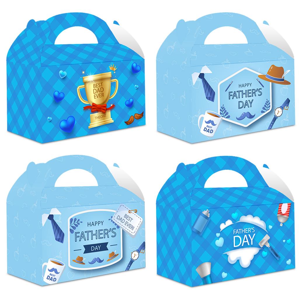 Father'S Day Party Decoration Handheld Box Father 'Sday Gift Box Candy Box Customized Customized Gift Box
